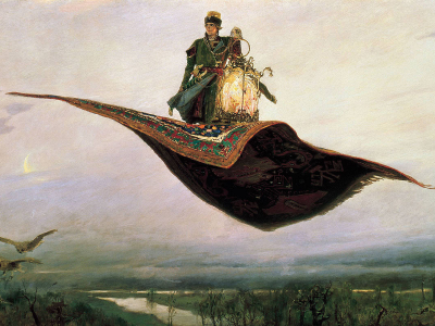 В.Васнецов, картина, холст, масло, ковёр самолёт.
