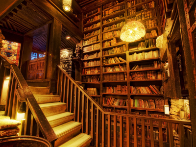 light, stairs, books, library, shelving