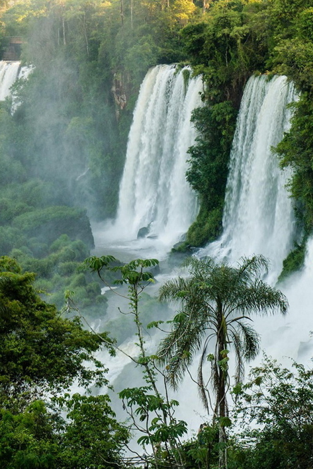 Водопады Игуасу, чудеса природы, красота, зелень, вода