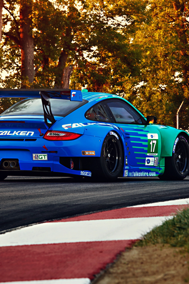 falken, spoiler, track, trees, rsr, sportcar, widebody, porsche, team, 911, gt3, competition