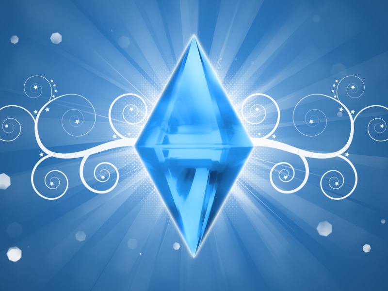 The sims 4, logo, кристалл, логотип