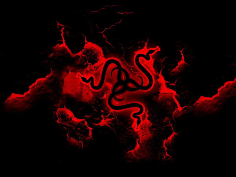 razer, logo, desktop wallpaper, red