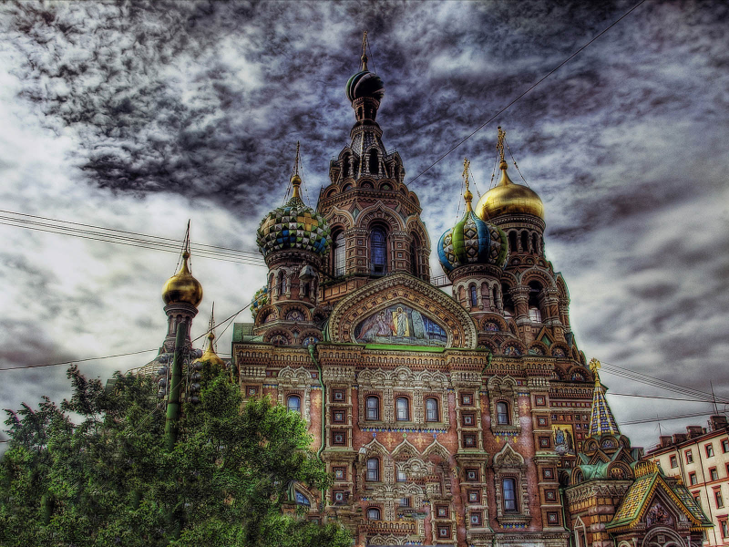 Церковь спаса на крови, Питер, Россия.