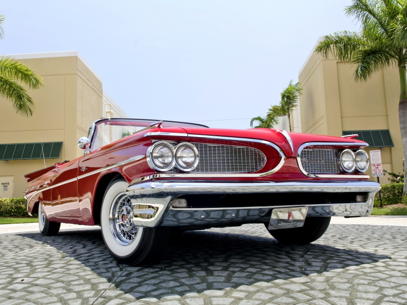 pontiac, red, кабриолет, каталина, понтиак, convertible, red, cabrio, 1959