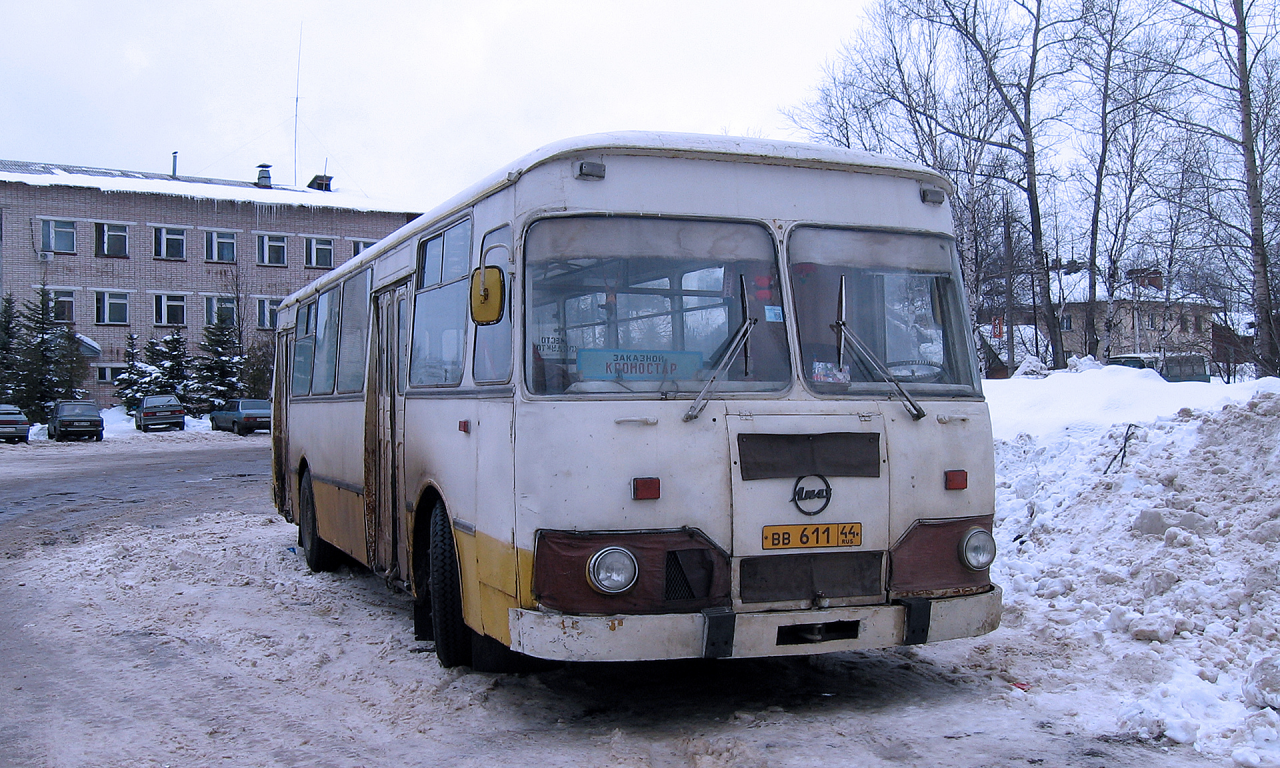 Город, зима, дорога, автобус, ЛИАЗ 677.