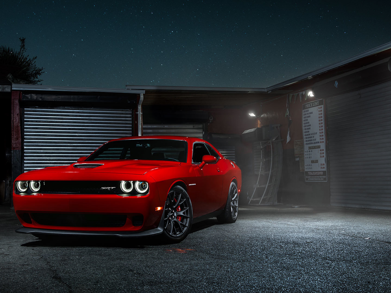 challenger, car, muscle, srt, hellcat, dodge, front, red