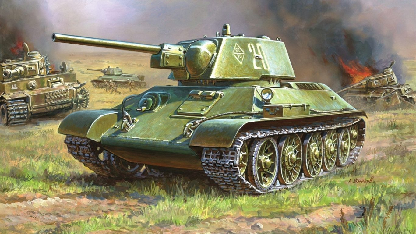 советский, танк, средний, т-34-76