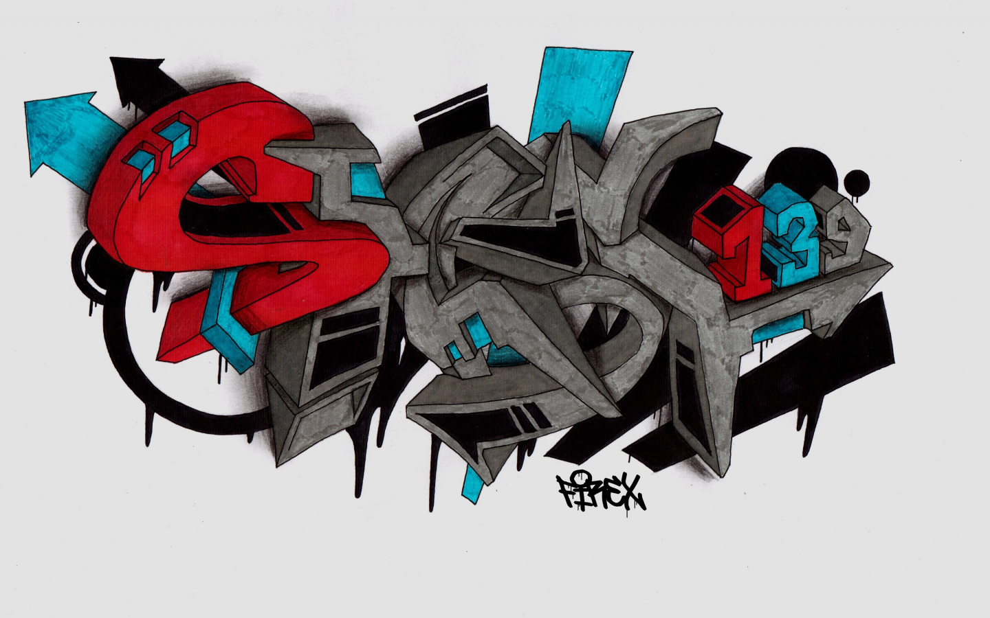 sketch, firex, shest139, graffiti
