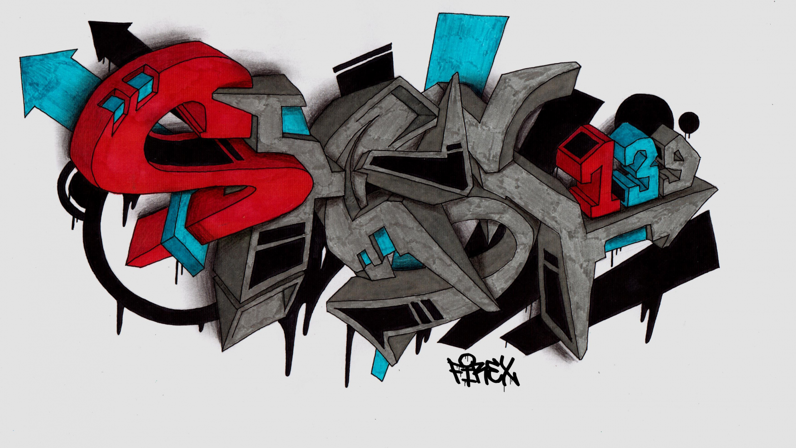 sketch, firex, shest139, graffiti