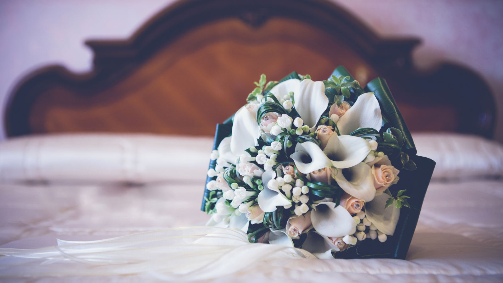 цветы, свадебный, букет