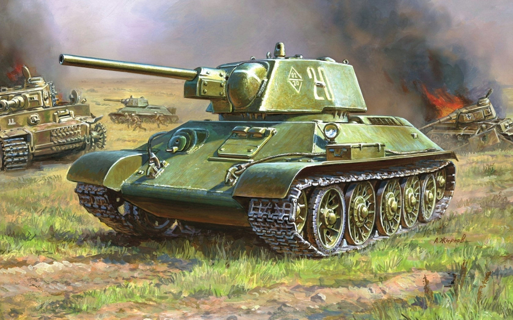 советский, танк, средний, т-34-76