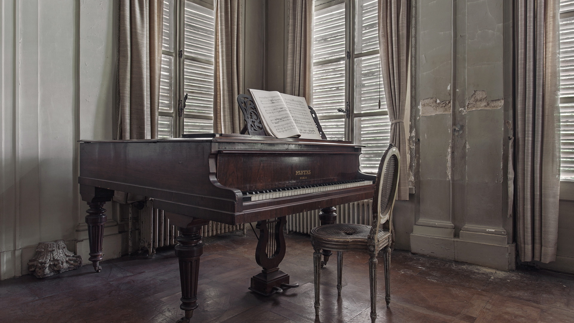Комната, помещение, рояль, инструмент, музыка.