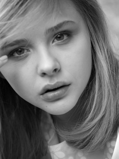 chloe grace moretz, черно-белое, хлоя грейс морец, актриса