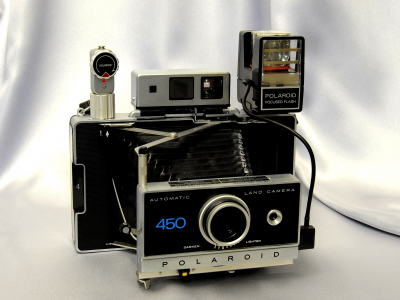 вспышка, автоматическая камера, polaroid 450, видоискатель
