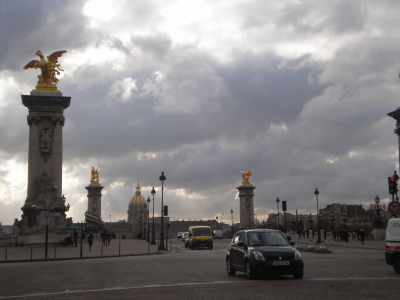 Pont Alexandre III, Seine, Paris, France, Мост Александра III, Сена, Париж, Франция, мост