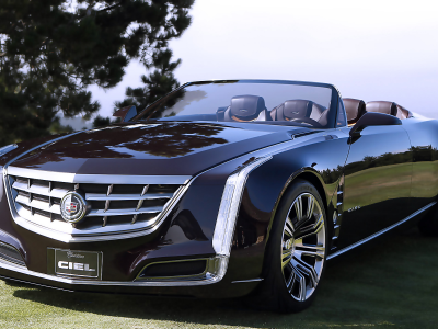 Небо, трава, авто, крутой, Cadillac Ciel Cabrio