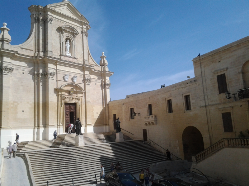 Мальта, Валлетта, Средиземное море, небо, церковь