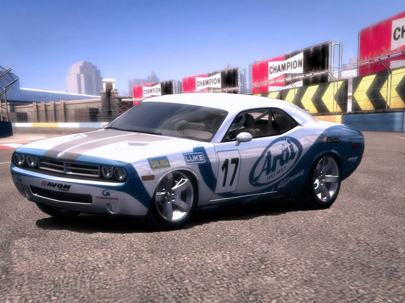 Трасса, асфальт, авто, Dodge Challenger Concept, игра, GRID RACEDRIVER.