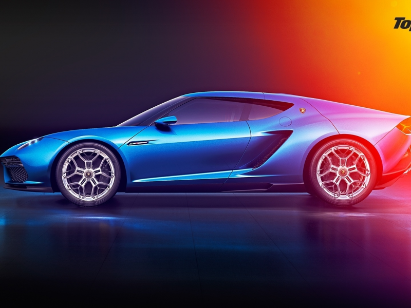 lpi 910-4, side, top gear, lamborghini, blue, asterion