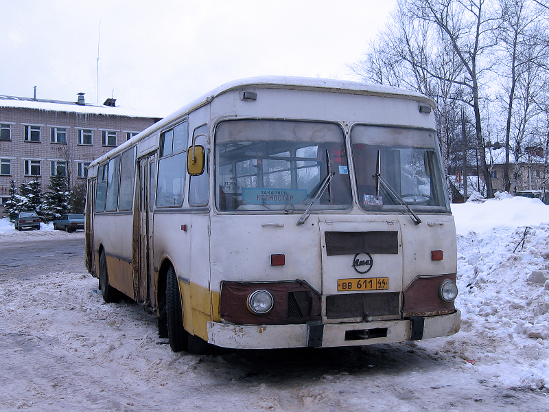 Город, зима, дорога, автобус, ЛИАЗ 677.