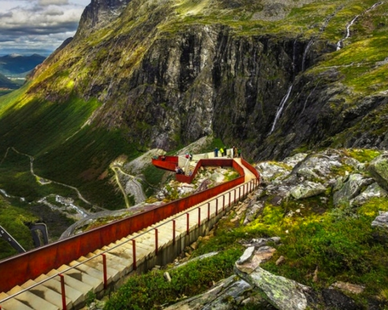 горы, Норвегия, дорога