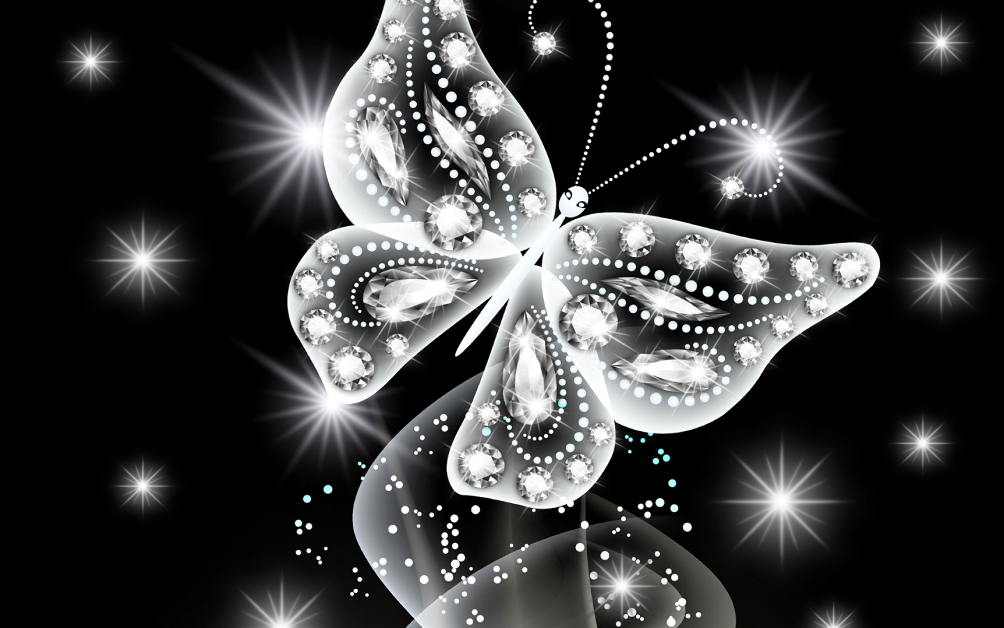 sparkle, white, бабочка, abstract, butterfly, diamonds, неоновая, glow, neon, jem