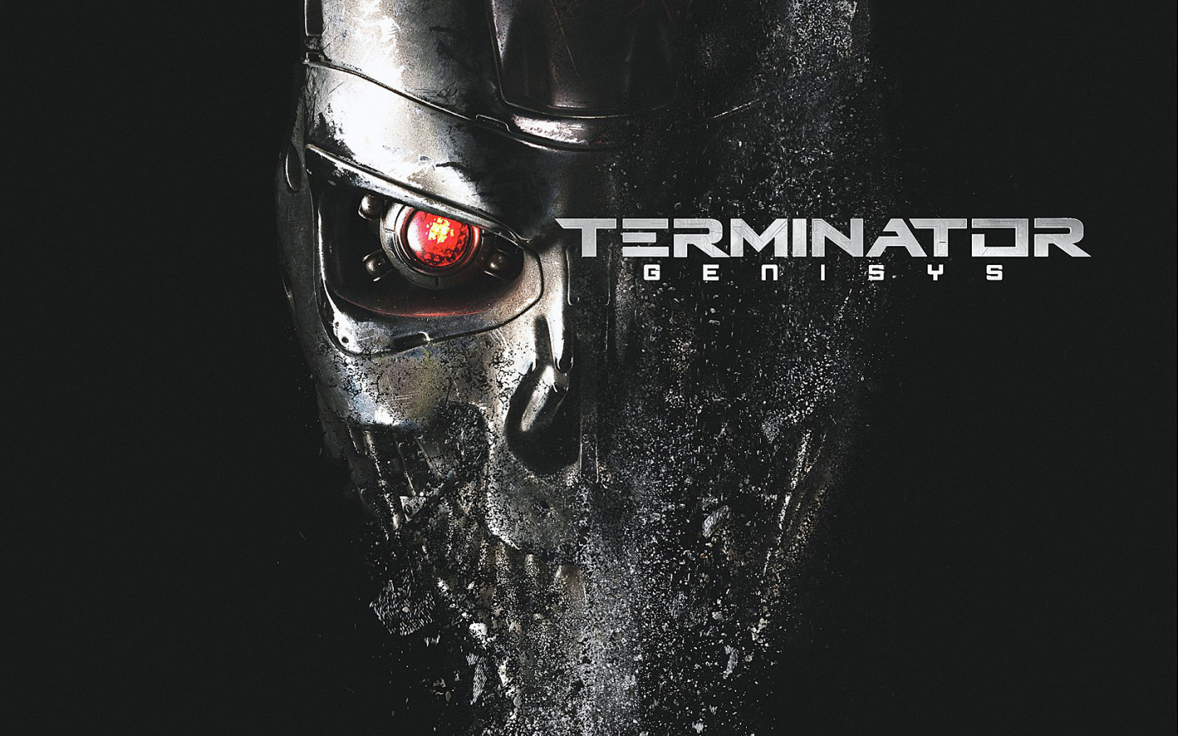 Рисунок, афиша, фильм, робот, глаз, Terminator Genisys