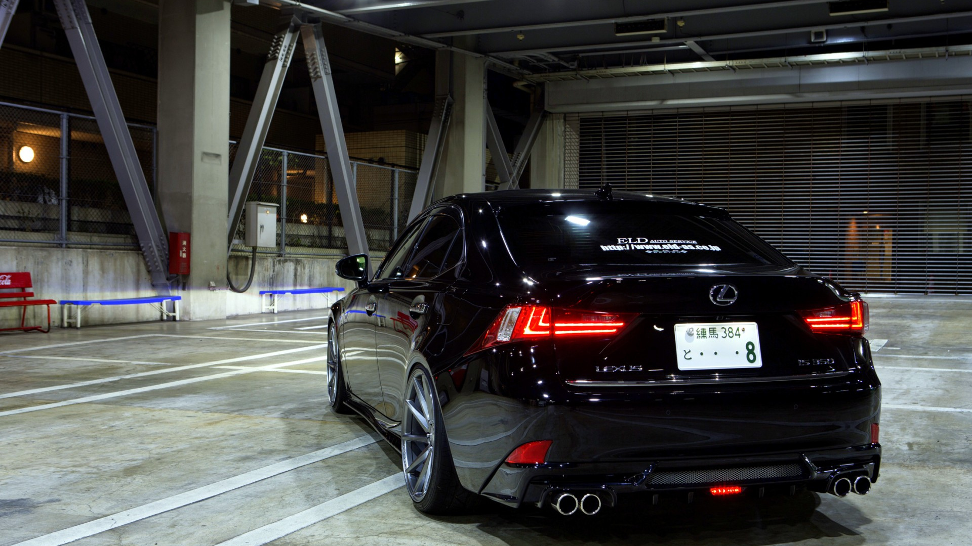 Lexus, IS 350, Япония, тюнинг, черный