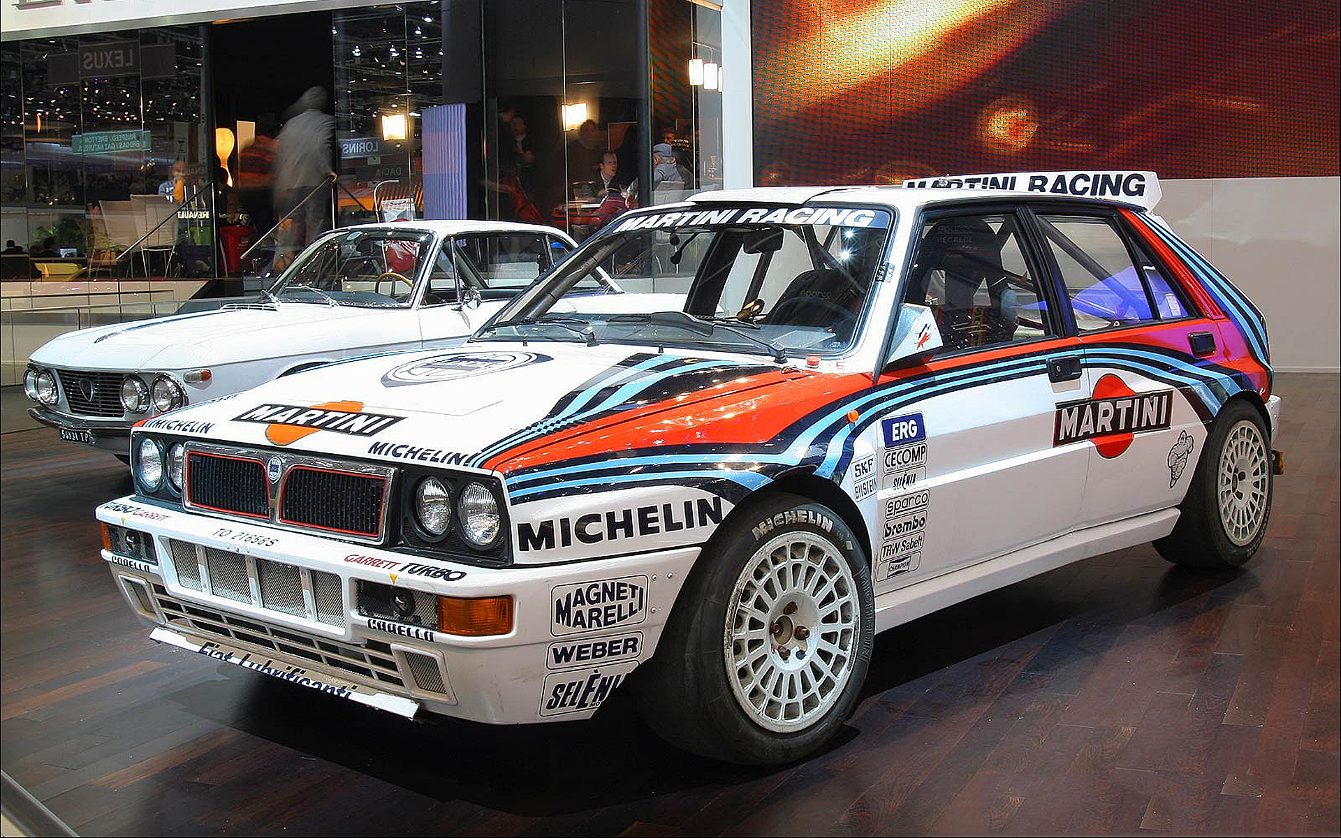 Салон, выставка, машина, ралли, Lancia Delta Integrale