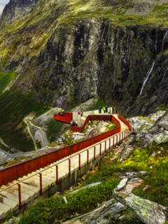 горы, Норвегия, дорога