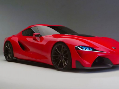 спорткар, красный, Toyota FT-1