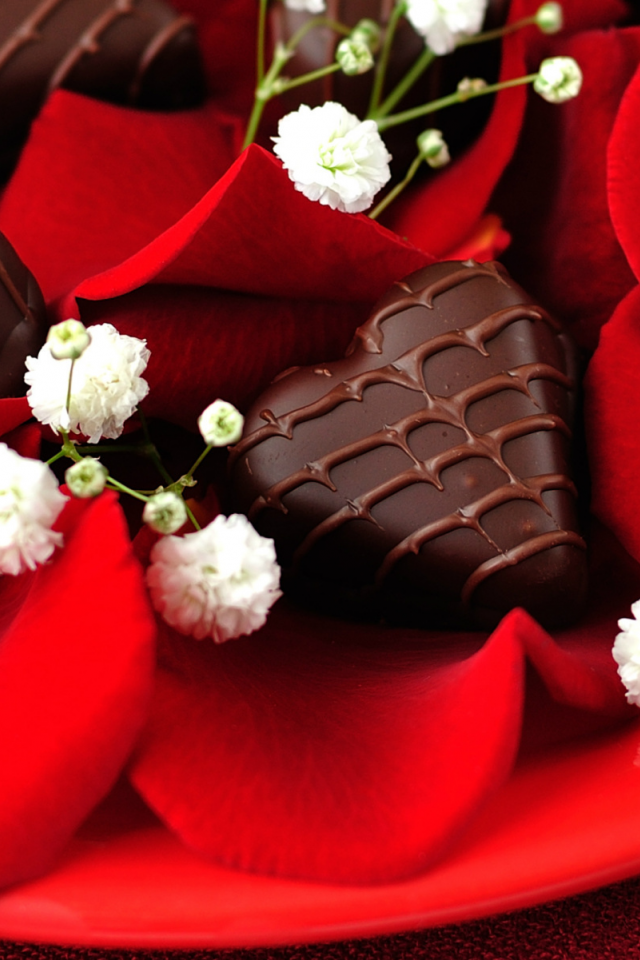 love, chocolate, candy, roses, розы, heart, конфеты, шоколад, holiday, hearts