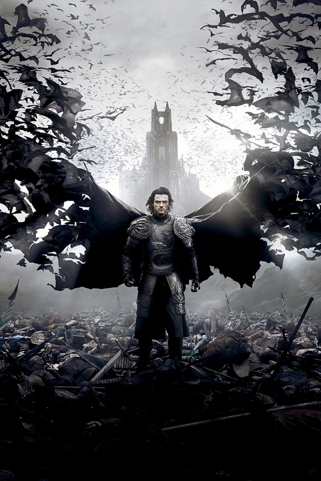 Фильм, замок, мужчина, птицы, вороны, дракула, Dracula Untold