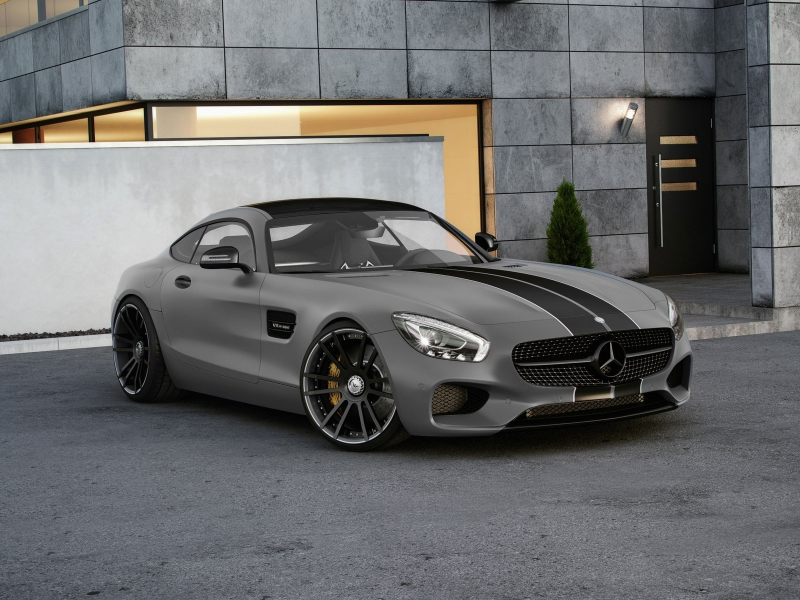 mercedes-benz, front, amg, grey, tuned, 600hp, gt, wheelsandmore
