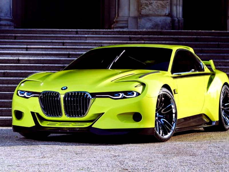 спорткар, желтый, BMW 3.0 CSL Hommage Concept