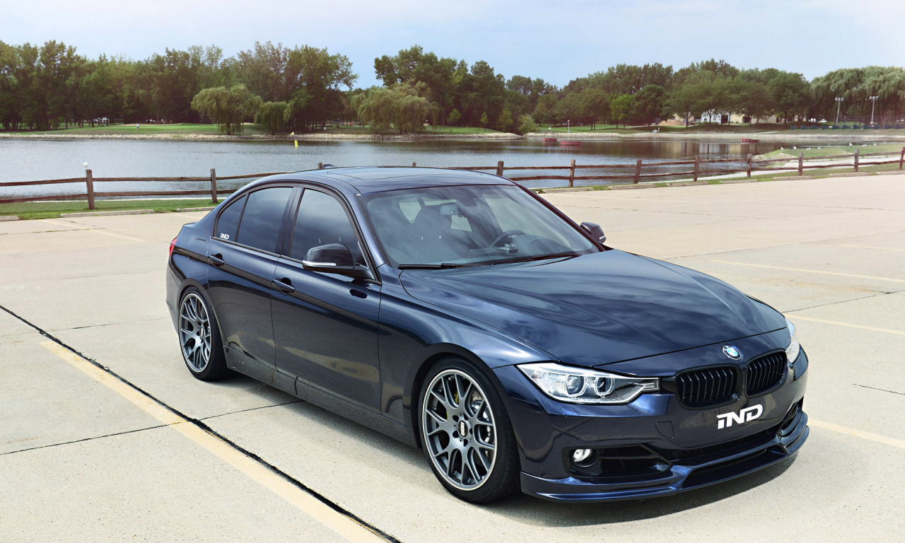 bmw, f30, 3 series, tuning, dark blue