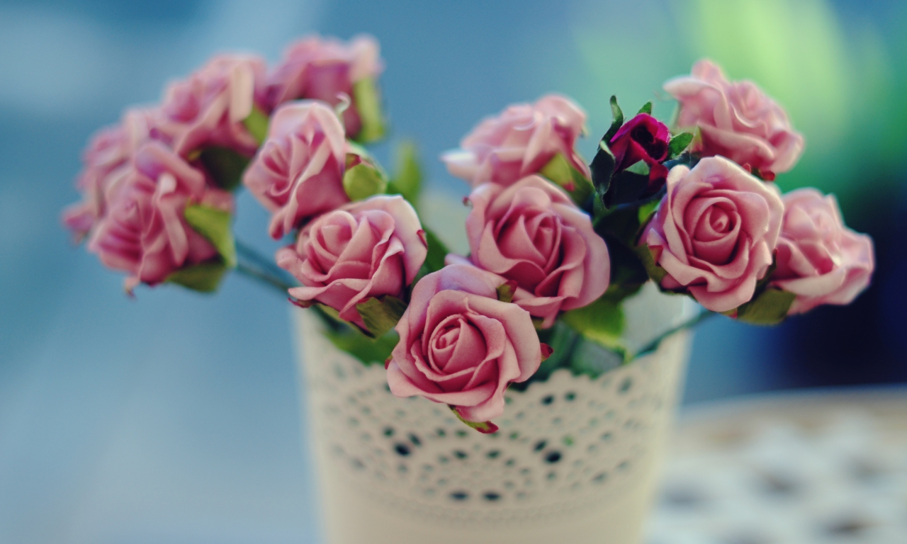 розочка, ваза, цветы, роза, розы, розовая, цветочки