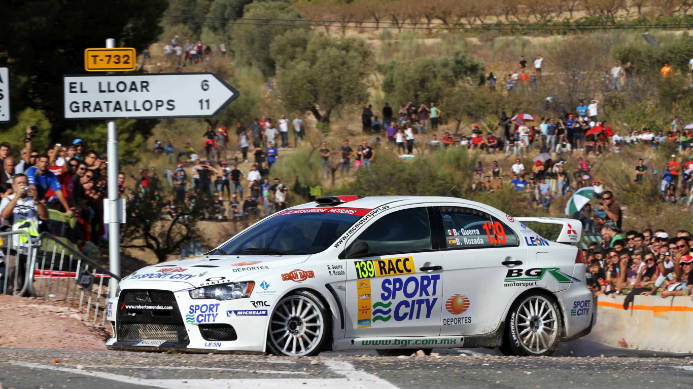 benito guerra, rally, lancer, 139, фаны, люди, белый, mitsubishi, поворот