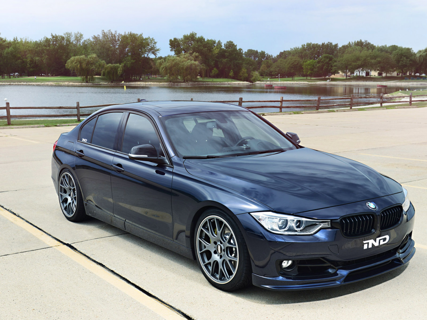 bmw, f30, 3 series, tuning, dark blue