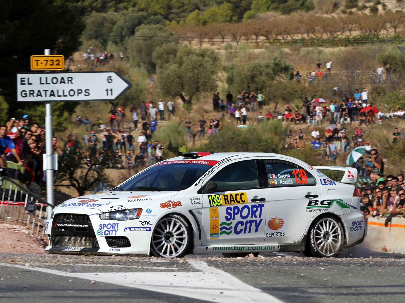 benito guerra, rally, lancer, 139, фаны, люди, белый, mitsubishi, поворот