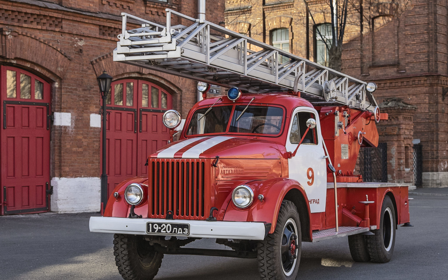 ГАЗ-51, советская, пожарная, машина, ГАЗ, техника, СССР, грузовик