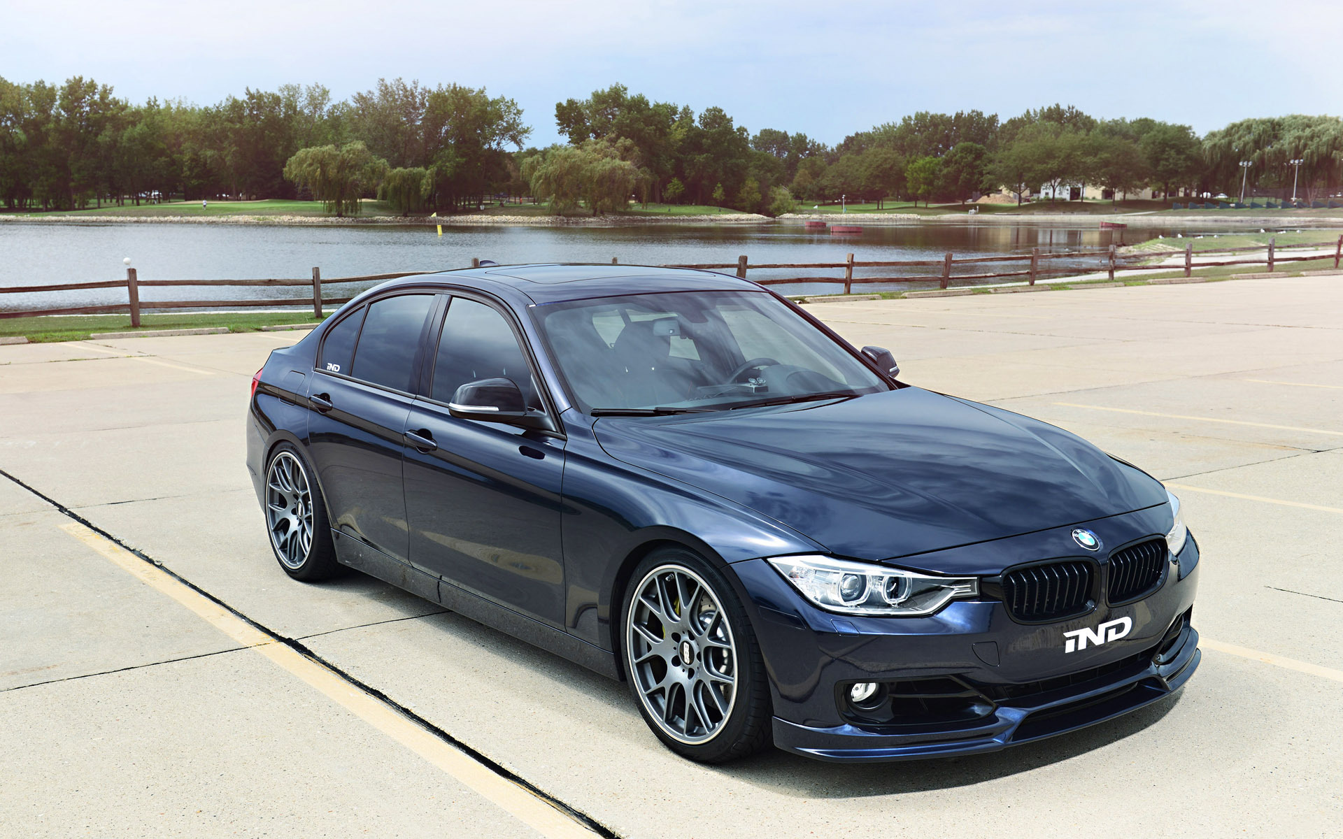 bmw, f30, 3 series, tuning, dark blue