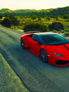 Lamborghini, Huracan, LP640-4, 2015, Vorsteiner, Verona, Edizione, Aero, Rich, Red, Road, Front