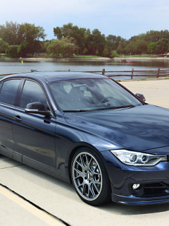 bmw, f30, 3 series, tuning, dark blue