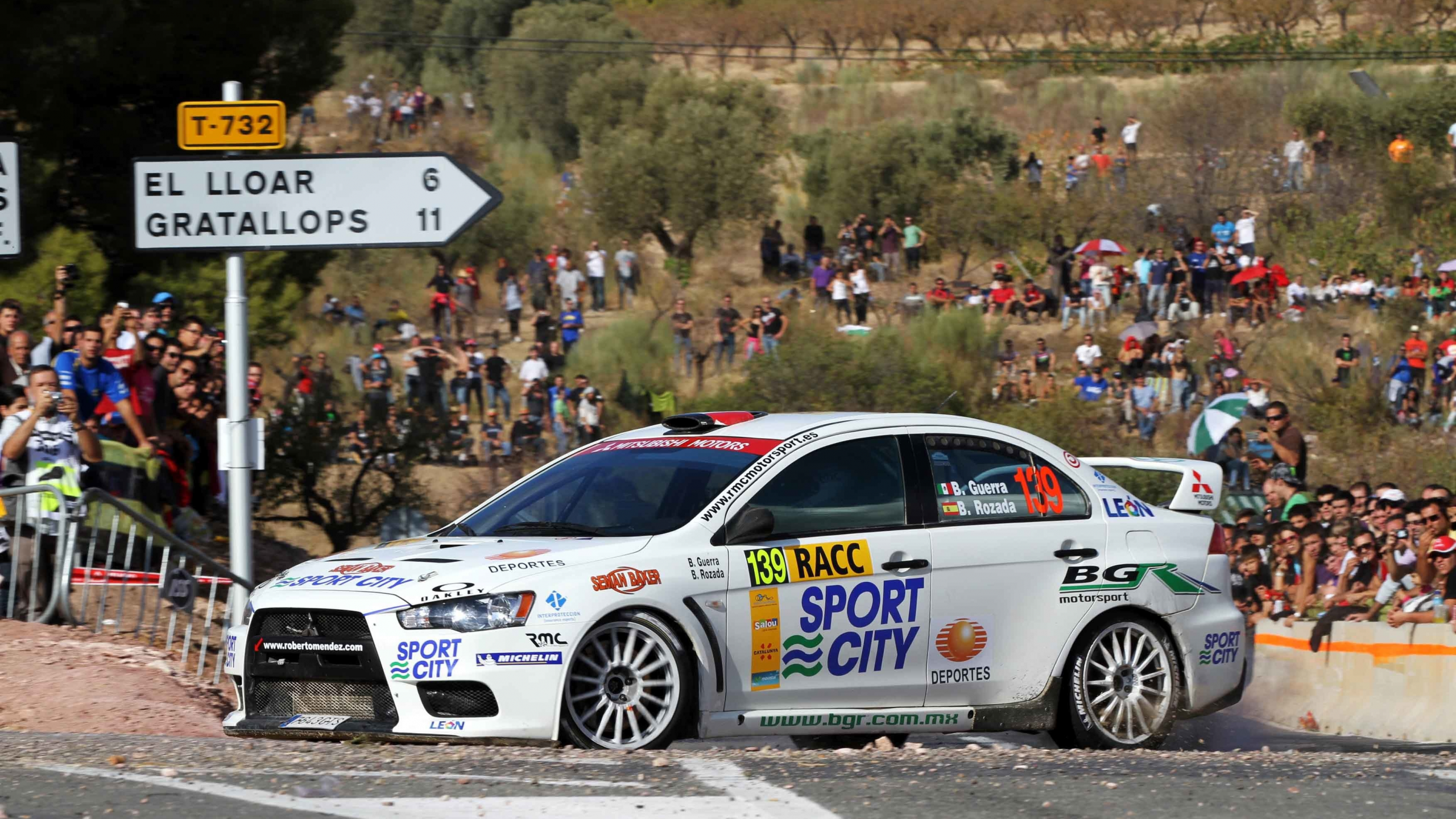 benito guerra, rally, lancer, 139, фаны, люди, белый, mitsubishi, поворот