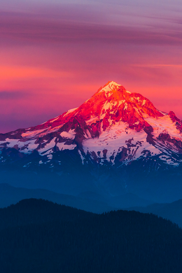 sunset, larch mountain, закат, природа, пейзаж, горы