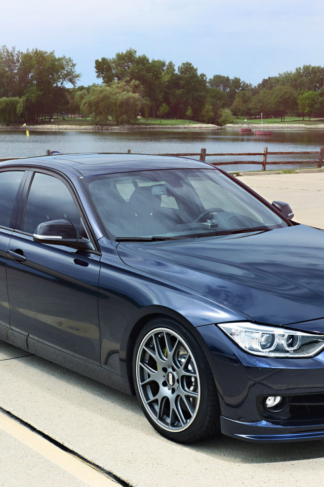 bmw, f30, 3 series, tuning, dark blue