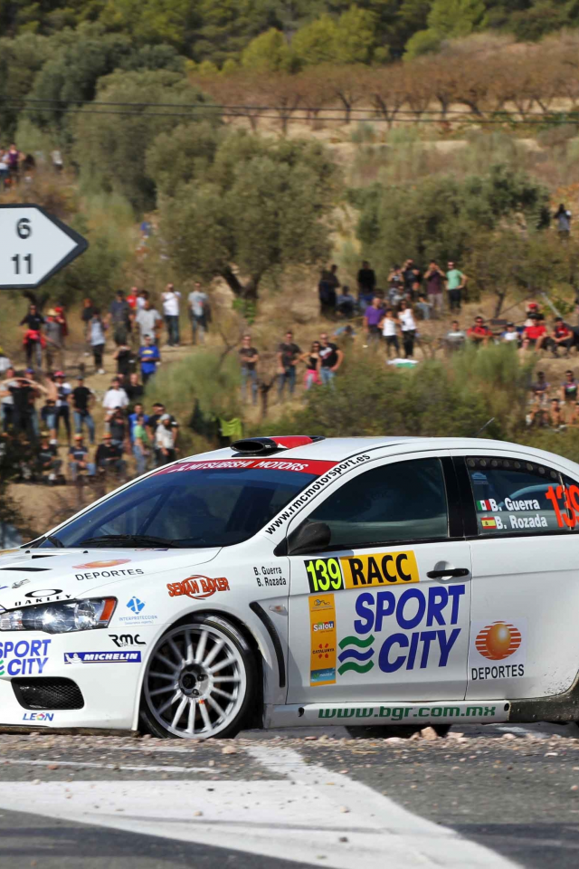 benito guerra, rally, lancer, 139, фаны, люди, белый, mitsubishi, поворот