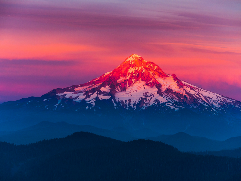 sunset, larch mountain, закат, природа, пейзаж, горы