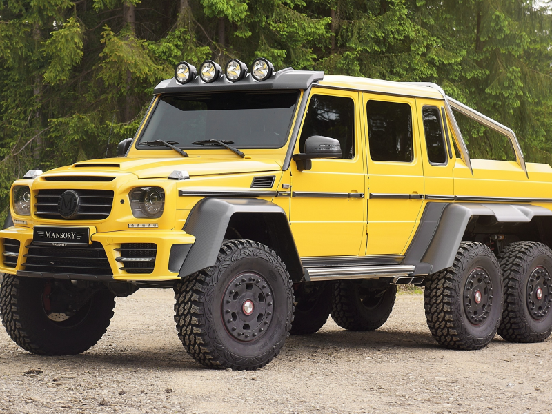 mercedes-benz, 6x6, amg, g, 63, mansory, w463, желтый